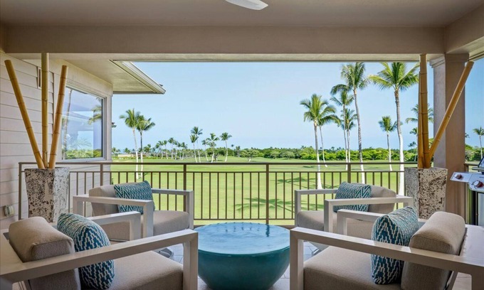 Kaupulehu House | Fairway Villa 110D – Bright & Modern | Onsite Staff & Daily Housekeeping