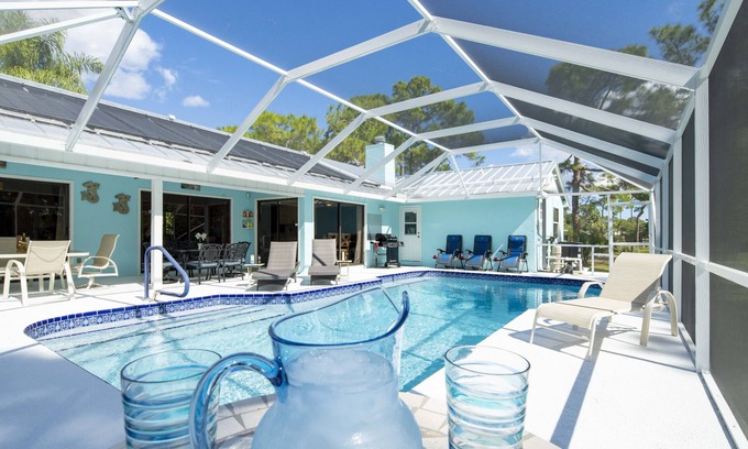 Hunt Club House | Families & Lrg Groups, Private Oasis, Heated Saltwater Pool-20-35 Min to Beaches