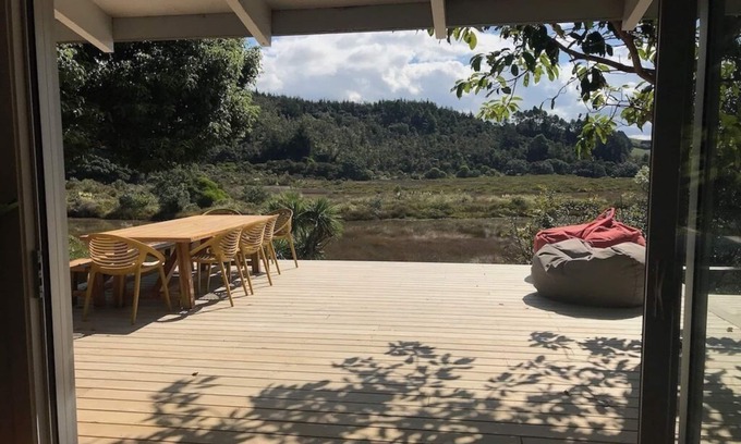 Whangamata House | Family Beach house with Private Jetty and Spa Pool