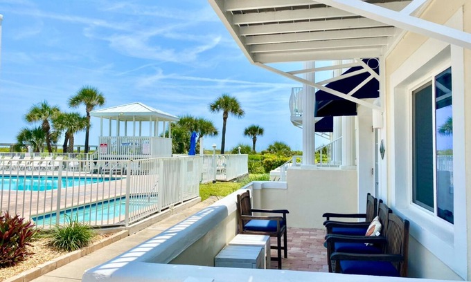 Port Canaveral Condo | Family Beachfront Retreat: Ground floor steps to ocean, all beach gear included!