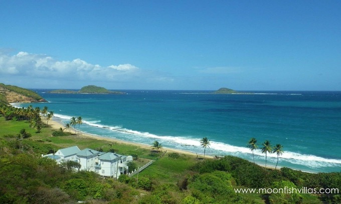 St. Patrick Villa | Family Friendly age 8 and up, Oceanfront, Pool, Kitchen. Pelican at Moonfish.