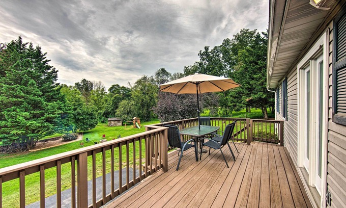 Wagontown House | Family-Friendly Coatesville House w/Fire Pit