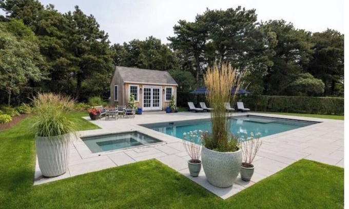 Monomoy House | Family friendly getaway on Nantucket with gorgeous pool and hot tub