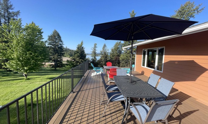 Bigfork House | Family friendly home on Flathead River with amazing views, dock and toys galore