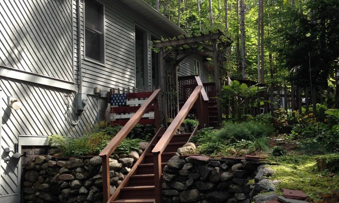 Lake Luzerne-Hadley House | Family friendly lakehouse getaway just steps away from the lake.