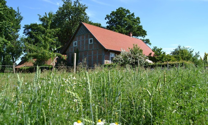Badbergen House | family friendly, pets allowed, spacious garden, solid wood furniture