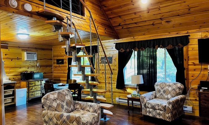 Elkins Cabin | "Family Fun by the River: Sleeps 9, Pet-Friendly Cabin!"