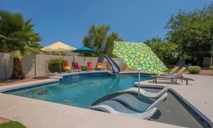 Central Scottsdale House | Family Fun Oasis-Pickleball,Heated Pool,waterslide