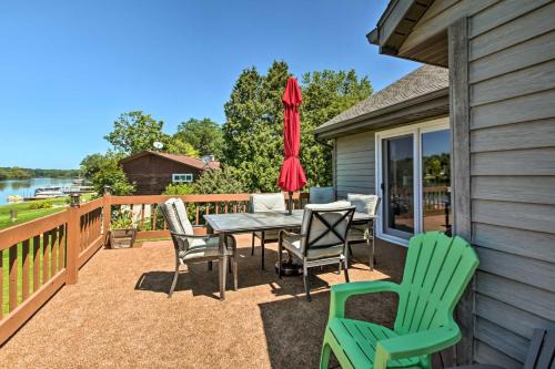 Janesville House | Family Home with Deck, Yard, Dock on Rock River