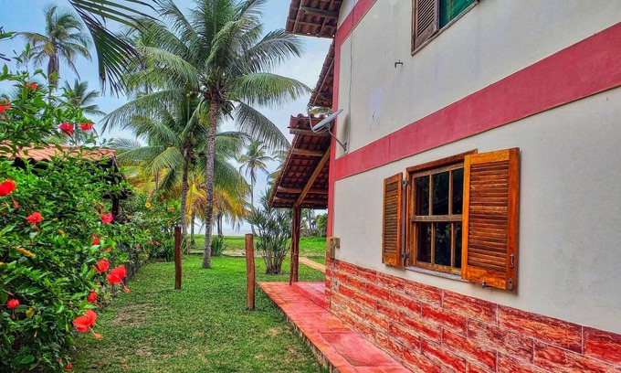 Olivenca House | Family house on the sand, green area, Acuípe beach, natural pool