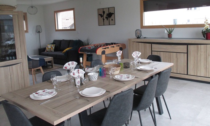 Frasne House | family house with garden between Doubs and Jura, near train station and all shops