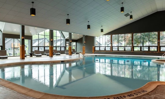 Schroon Lake Hotel | Family Lakeside Fun at Lodge w/Outdoor Pool | Scenic View from Outdoor Firepit