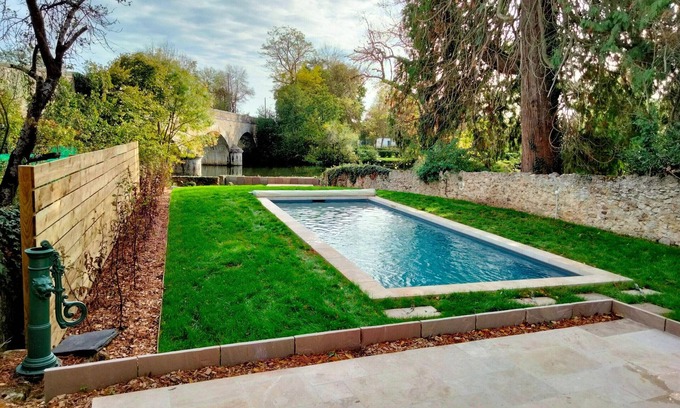 Bazouges-sur-le-Loir Cottage | Family Retreat: Heated Pool, Garden, Near Zoo & Le Mans Circuit