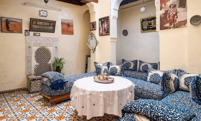 Quartier Al Adarissa House | Family Room for 18 peoples Sunny Riad Inside Medina Fes El Bali