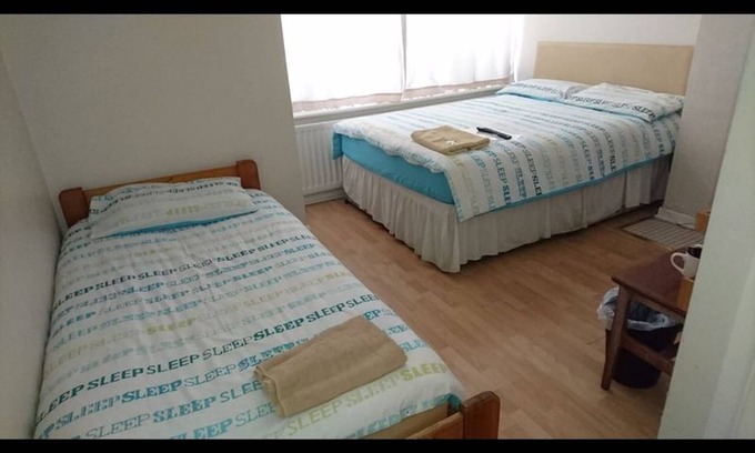 Harlington House | Family Room Sleeps 3 with 1 double and 1 single bed Ground Floor Private shower