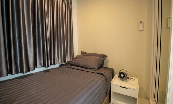 Kram Condo | Family-sized condo with well equiped kitchen, AC, Balcony and near by the beach