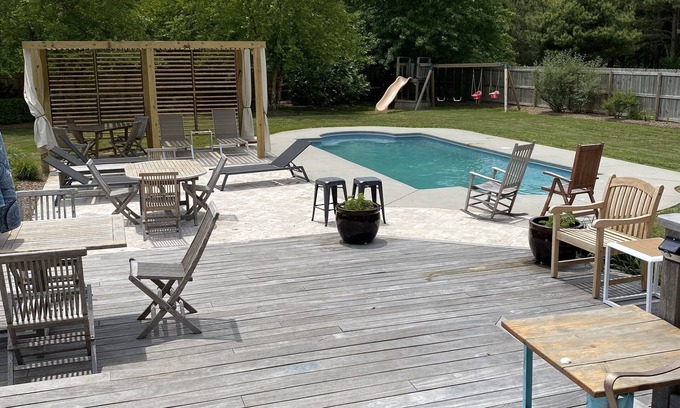 Cape Charles House | Family vacation retreat w/In-ground Pool with private Chesapeake Bay access!