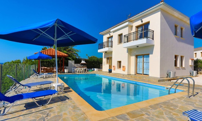 Argaka Villa | Family Villa Hera in Argaka, Cyprus: Sea Views, A/C, WiFi