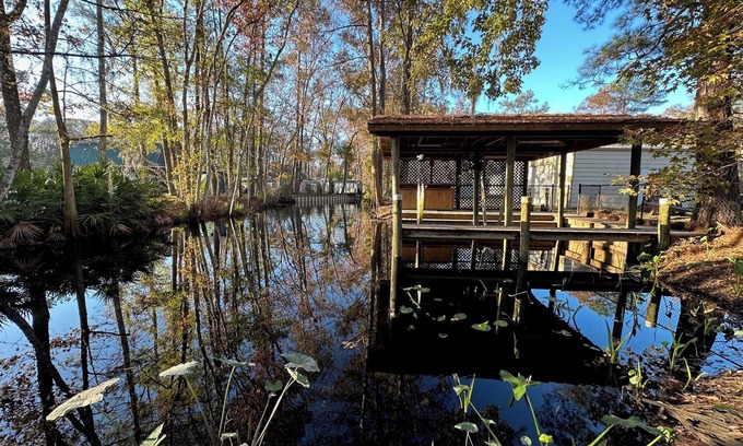 Satsuma House | Family Waterfront Home W/boat dock surrounded by Nature!