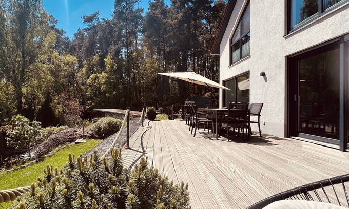 Wittstock/Dosse House | Fantastic lake view, motor boat, close to the beach, WiFi, fireplace, 2 baths, relaxation