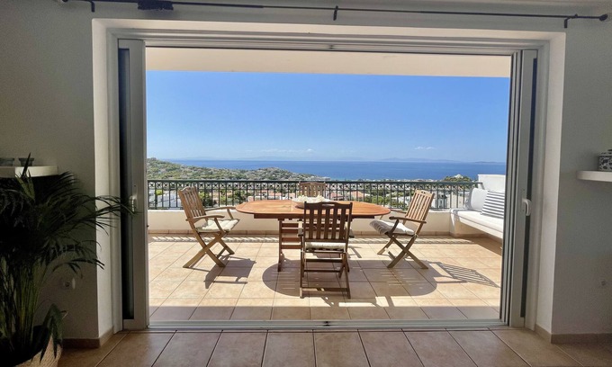 Saronida Villa | Fantastic Penthouse - Amazing Sea View
