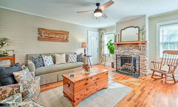 Browns Summit Cottage | Farmhouse Cottage on 10 Acres: Trails On-Site