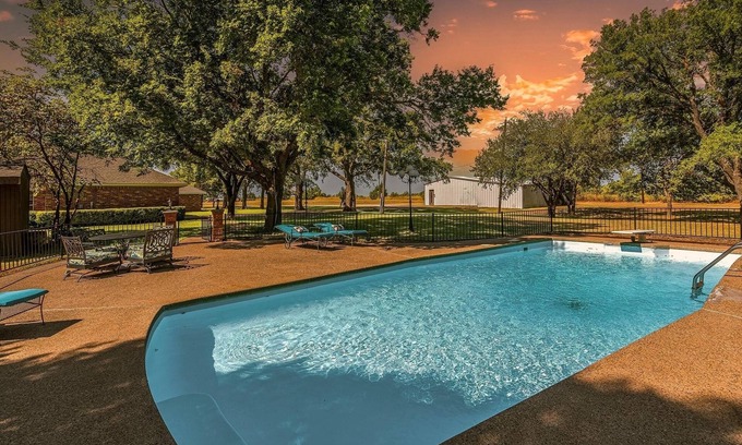 Farmersville Other | Farmhouse & Ranch style living for your vacay with pond, gazebo, trellis, pool.