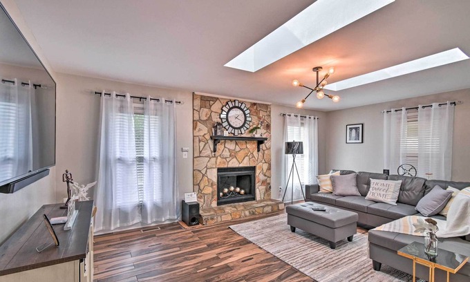 Fayetteville House | Fayetteville Vacation Rental w/Sunroom & Yard!