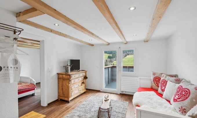 Wildhaus Apartment | FENUS Gemütlich | Bergblick | Küche | SGT08