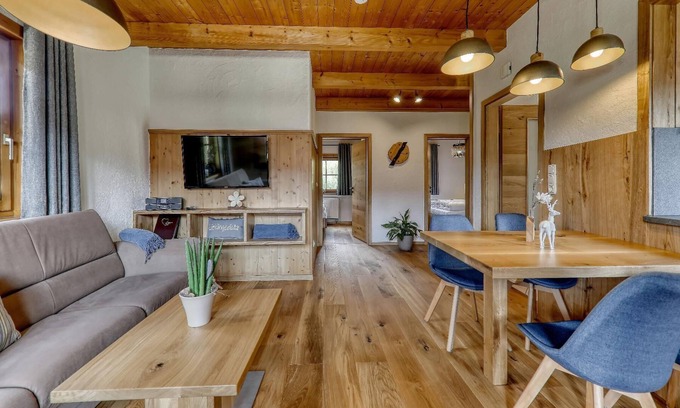 Barnzell Apartment | Ferienhaus in Holzbauweise mit Terrasse