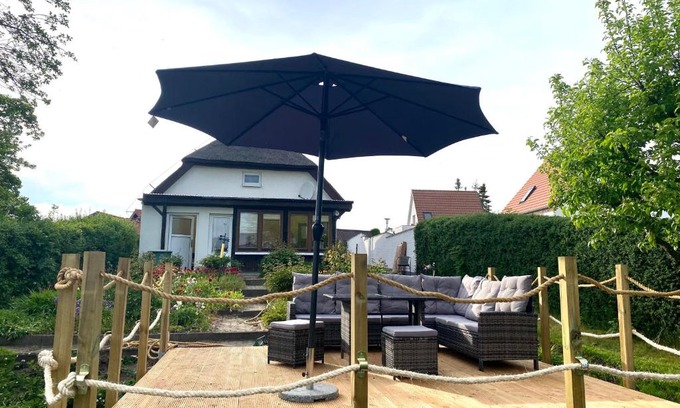 Krummin House | Ferienhaus mit Wasserblick auf der Insel Usedom