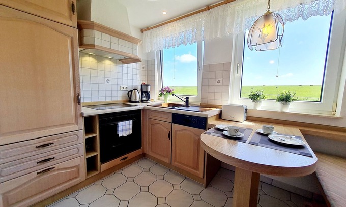 Vollerwiek Apartment | Ferienwohnung am Seedeich in Vollerwiek für 4 Personen
