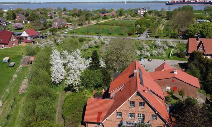 Krautsand Apartment | Ferienwohnung Elbblick - Elbblick
