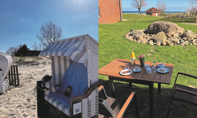 Kronsgaard Apartment | Ferienwohnung Godewind Meerblick in Kronsgaard