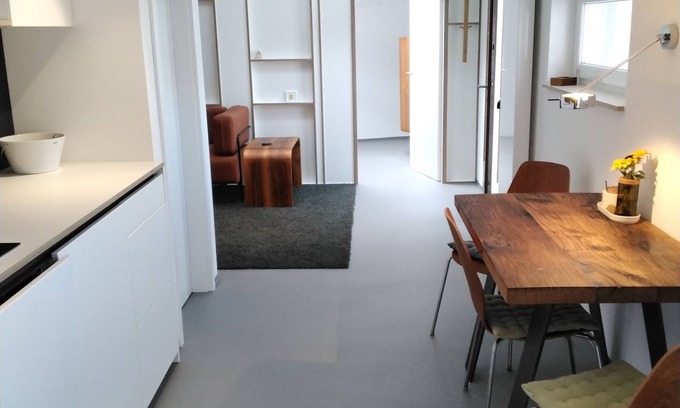 Heppenheim Apartment | Ferienwohnung mit Fenster zum Hof im Skandinavischen Stil in der Innenstadt