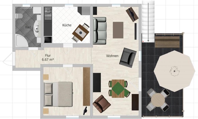 Chursdorf Apartment | Ferienwohnung Sonnenaufgang