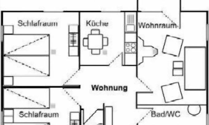 Milte Apartment | Ferienwohnungen Landhaus am Esch, Ferienwohnung im Obergeschoss