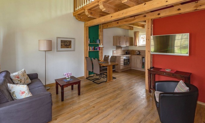 Burg-Dorf Apartment | Fewo 1, Schlafgalerie, Wz/küchenz., Du/wc - Froschkönig Ferienhaus und Ferienwohnungen