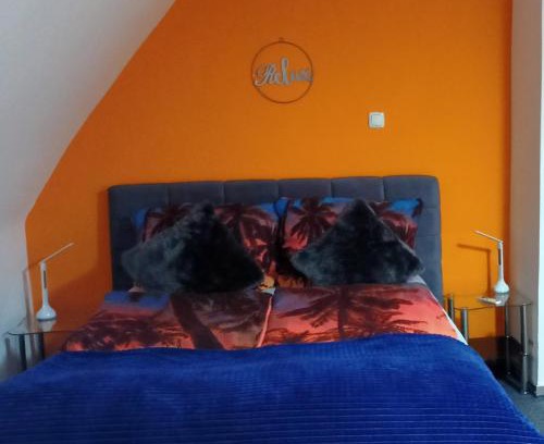 Germersheim Apartment | FeWo Blaue Oase, Netflix, Massagesessel, Whirlpool Badewanne