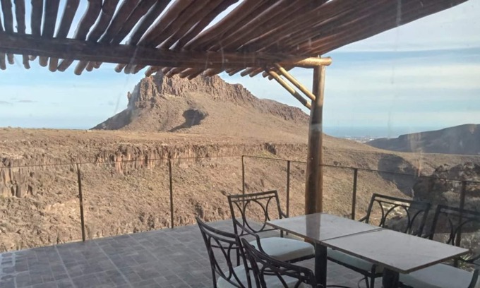 Aguimes Villa | 'Finca Fani 1 with Studio' with Sea View, Mountain View, Pool, Wi-Fi, Terrace & Garden