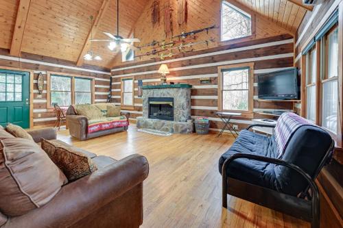 Sylva House | Fire Pit and Porch Rustic Retreat in North Carolina