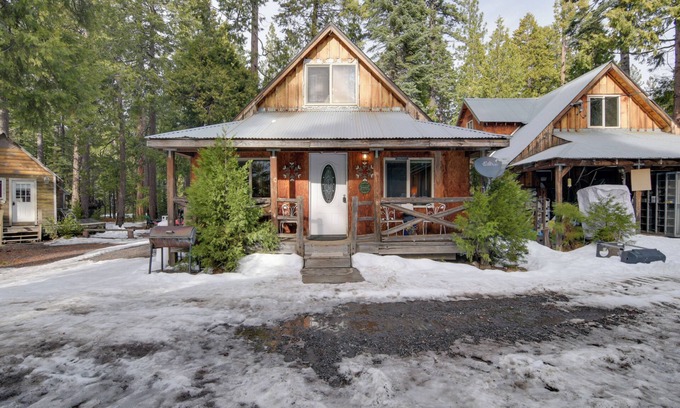 Butte Meadows House | Fire Pit & Trails On-Site: Butte Meadows Retreat!