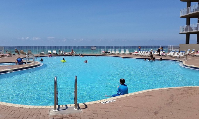 Panama City Beach Condo | FIRST FLOOR BEACHFRONT Condo near Pier Park. SKIP THE ELEVATORS!