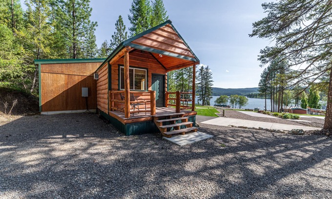 Lake Mary Ronan Cabin | Fisherman's Cove-Charming One Bedroom Lake Views