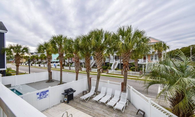 Surfside Beach House | Five Bedroom, Second Row Home with Private Pool, across from Beach Access