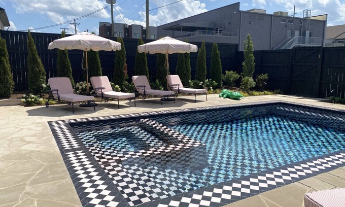 Five Points House | Five Points House Private Pool, Hot Tub, Bar, Grill, Fire Pit