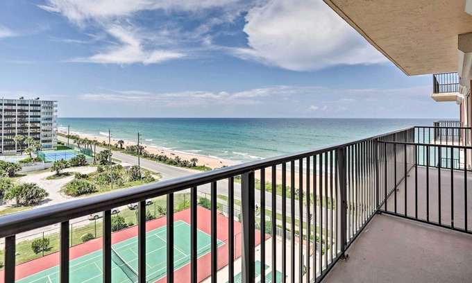 Flagler Beach Condo | Flagler Beach Retreat w/ Pool & Ocean Views!