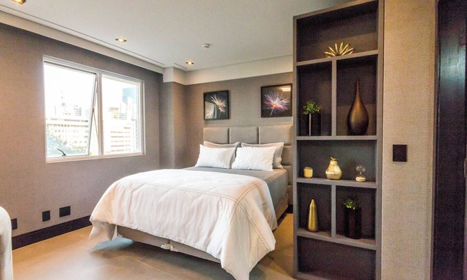 Alphaville Industrial Apartment | Flat com lazer, Wi-Fi e ótima localização