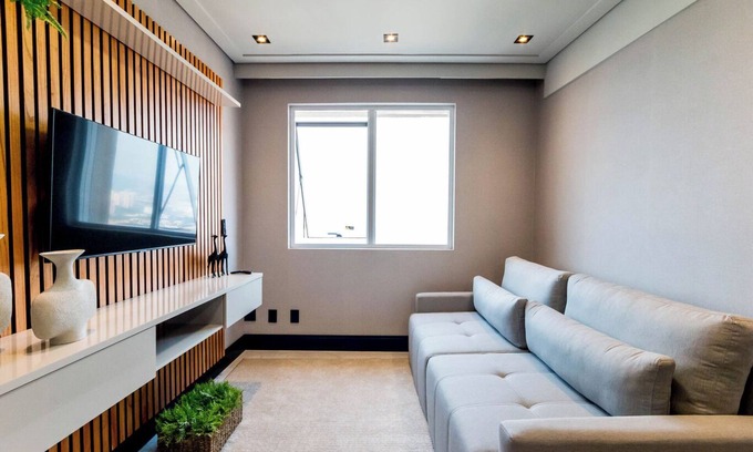 Alphaville Industrial Apartment | Flat equipado em ótima localização, Wi-Fi e lazer
