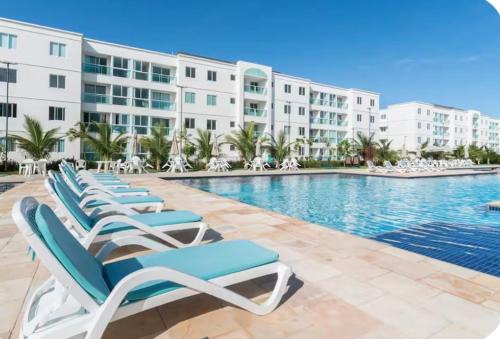 Porto de Galinhas Apartment | Flat Excelente em Porto de Galinhas PALM VILLAGE ACQUA frente para as piscinas